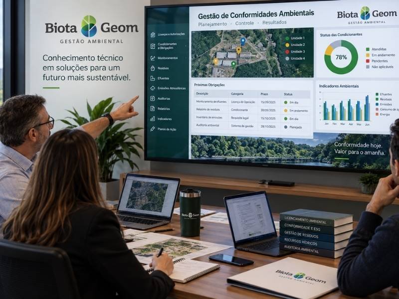 Gestão de Conformidade Ambiental: licenças, ESG e desempenho